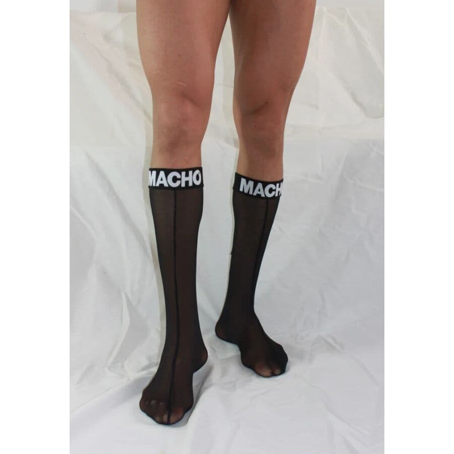 MACHO - THIN SOCKS ONE SIZE BLACK 4