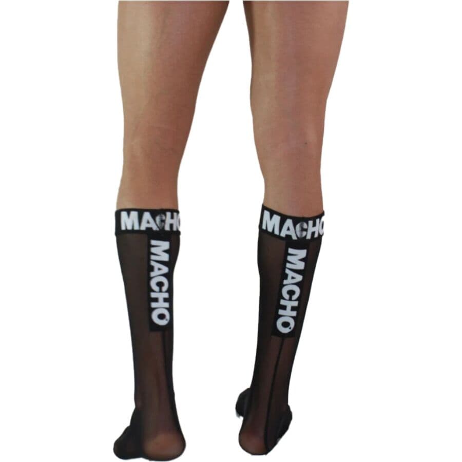 MACHO - THIN SOCKS ONE SIZE BLACK 2