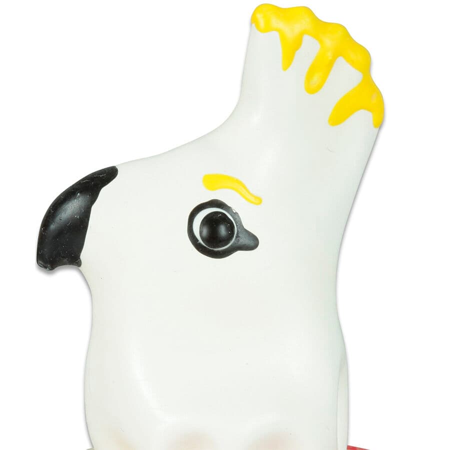 CONDOMERIE - HANDPAINTED NOVELTY CONDOMS PARROT WHITE 5