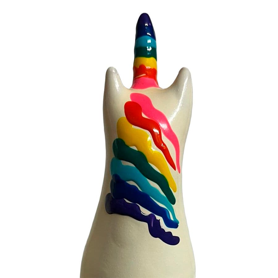 CONDOMERIE - HANDPAINTED NOVELTY CONDOMS UNICORN RAINBOW 2