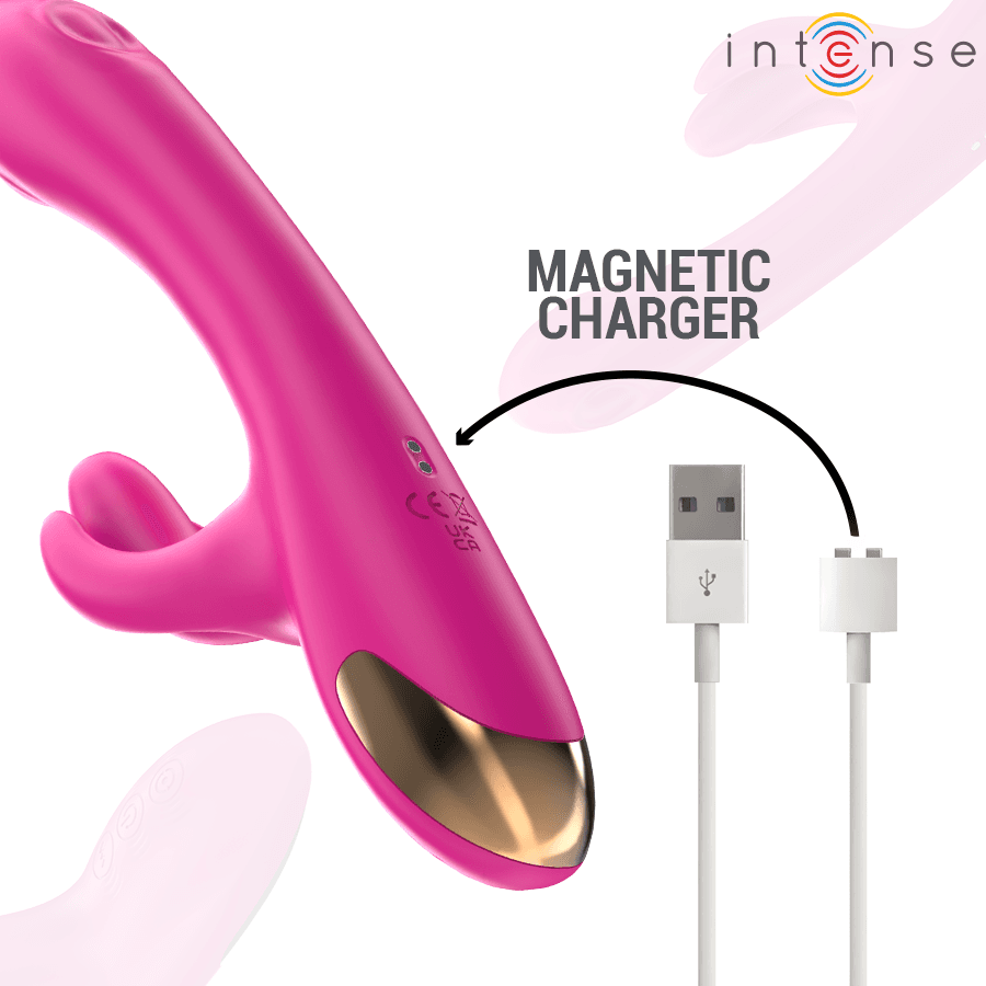 INTENSE - BRITNEY MULTIFUNCTION RABBIT VIBRATOR 23 CM PINK 4