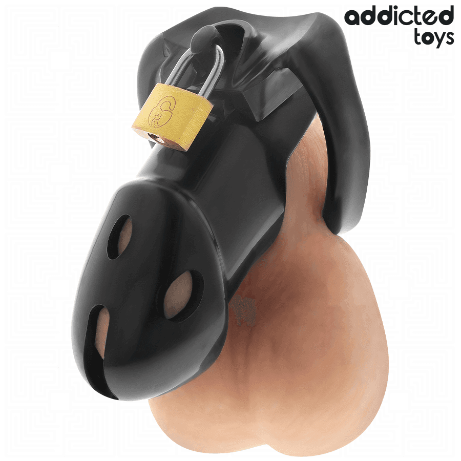 ADDICTED TOYS LOCKED - UNBROKEN DEN PENIS CAGE 9.8 CM 5