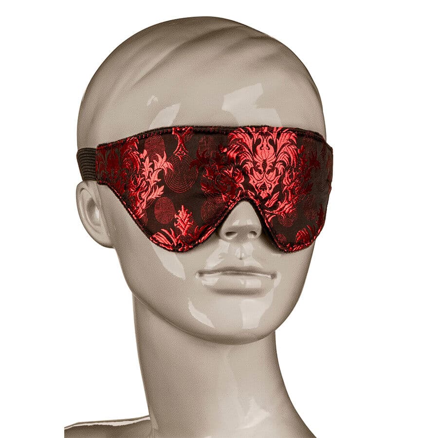 CALEXOTICS - SCANDAL OPAQUE EYE MASK WITH RED DETAILS 2