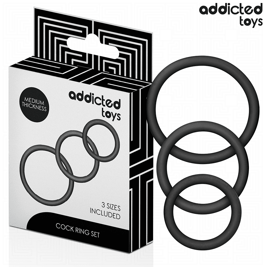 ADDICTED TOYS - SET OF SILICONE RINGS MODEL 2 2