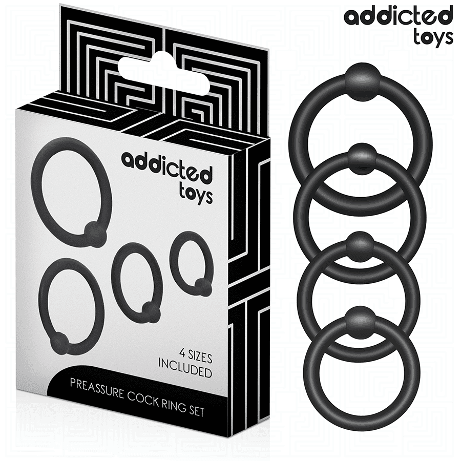 ADDICTED TOYS - SET OF PRESSURE SILICONE RINGS 2