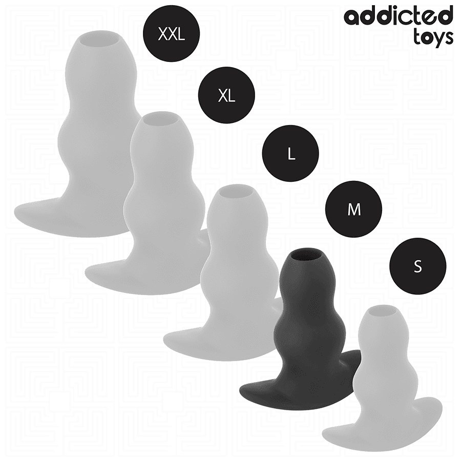 ADDICTED TOYS - HOLLOW ANAL PLUG SILICONE SIZE M 9.6 CM 5