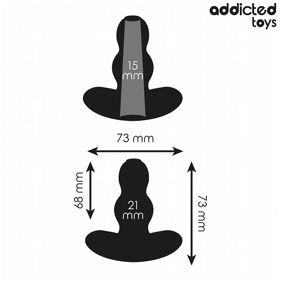ADDICTED TOYS - HOLLOW ANAL PLUG SILICONE SIZE S 7.3 CM 4