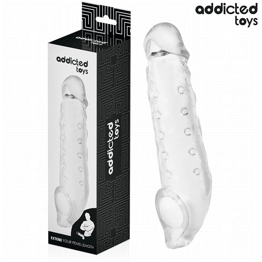 ADDICTED TOYS - TRANSPARENT PENIS SHEATH SIZE M 27 CM 2