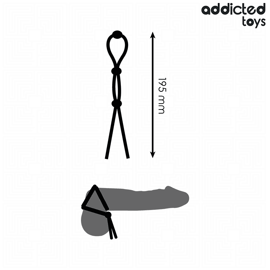 ADDICTED TOYS - SILICONE ROPE FOR THE TRIPLE LOOP PENIS 4