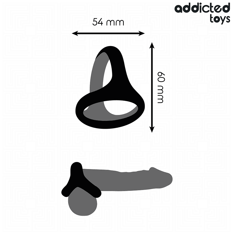ADDICTED TOYS - THICK TRIPLE PENIS RING 5
