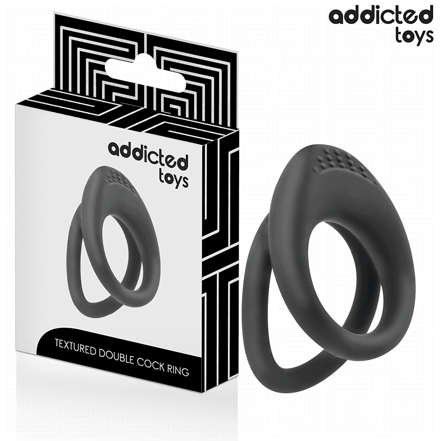 ADDICTED TOYS - DOUBLE TEXTURED PENIS RING 2