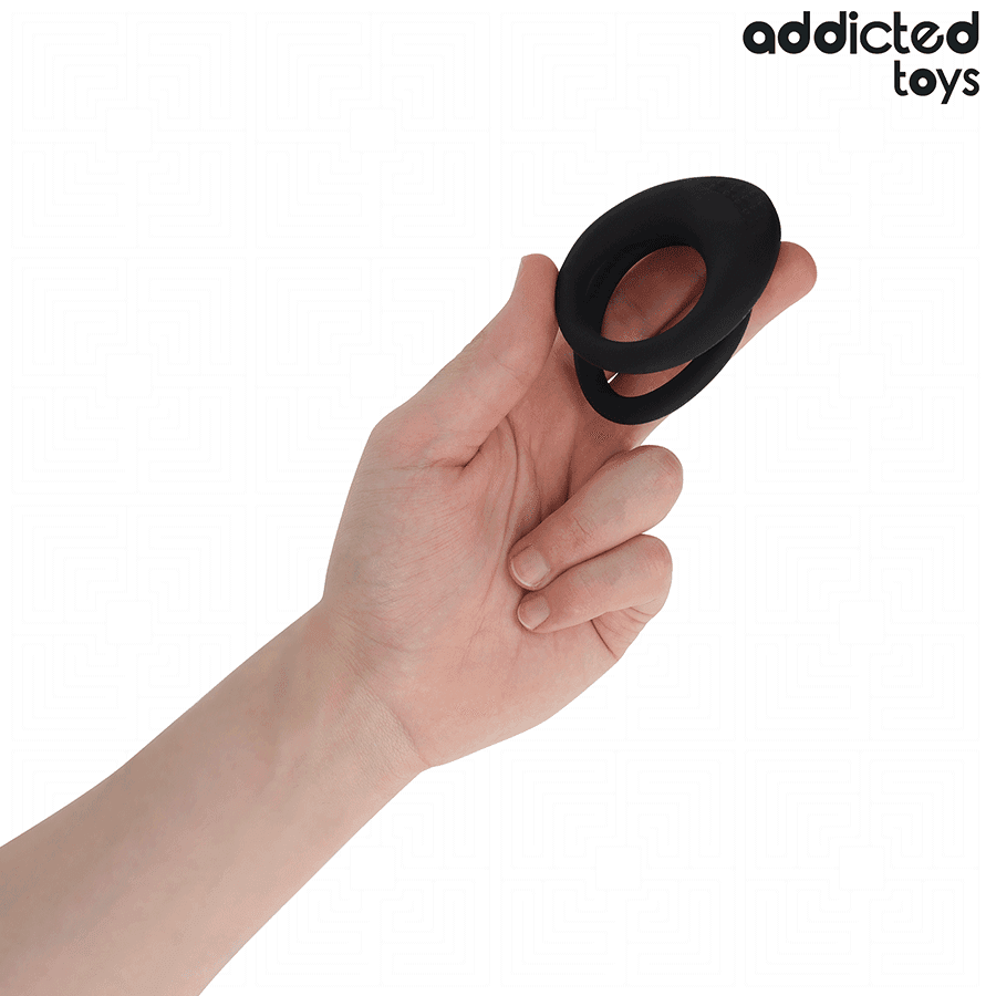 ADDICTED TOYS - DOUBLE TEXTURED PENIS RING 3