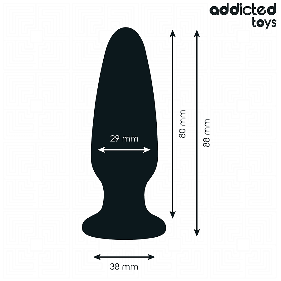 ADDICTED TOYS - ANAL PLUG WITH JEWEL SILICONE SIZE S 8.8 CM 4