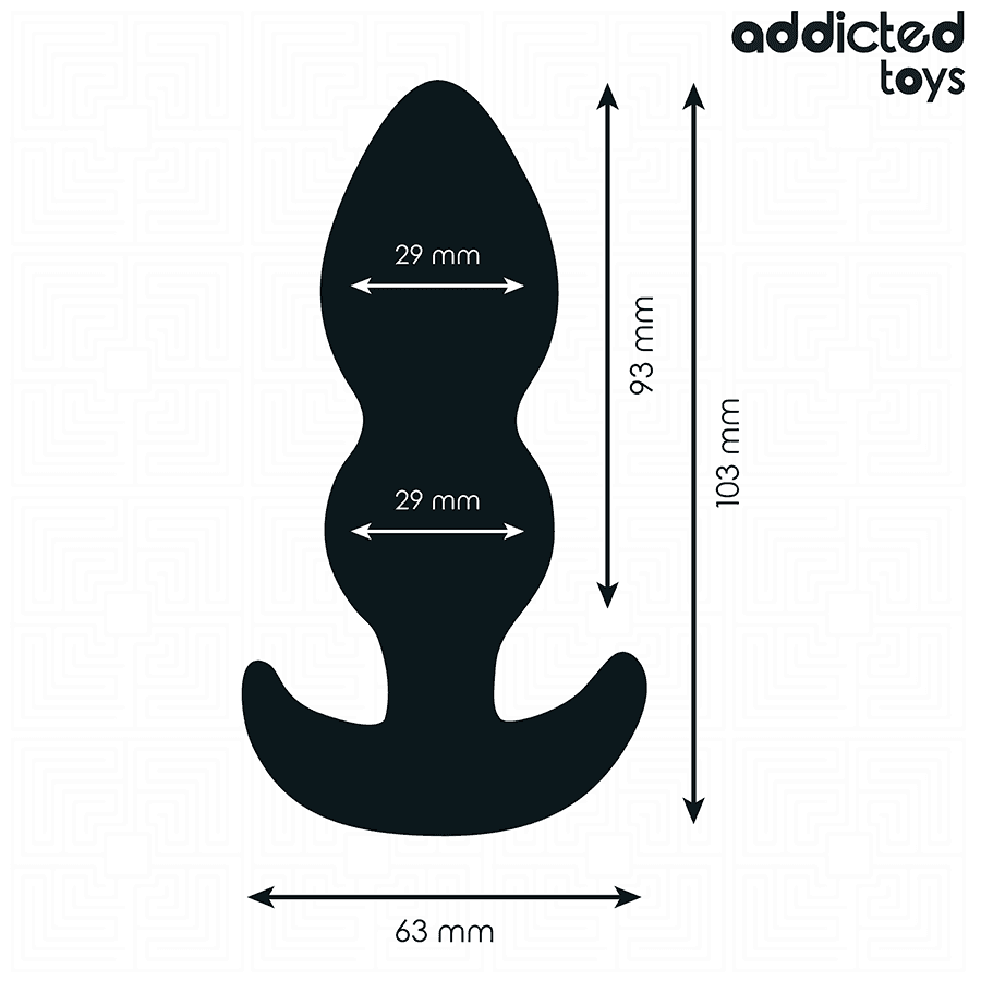 ADDICTED TOYS - ANAL PLUG SILICONE SIZE S 10.3 CM 4