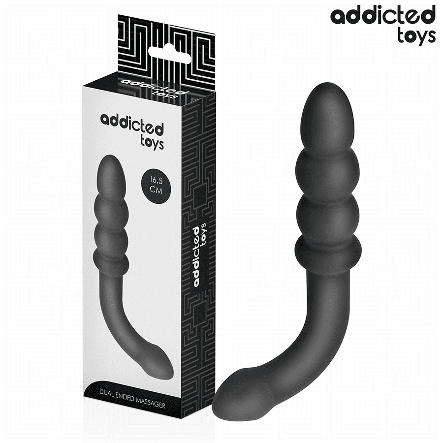ADDICTED TOYS - DOUBLE ANAL MASSAGER SILICONE 16.5 CM 2