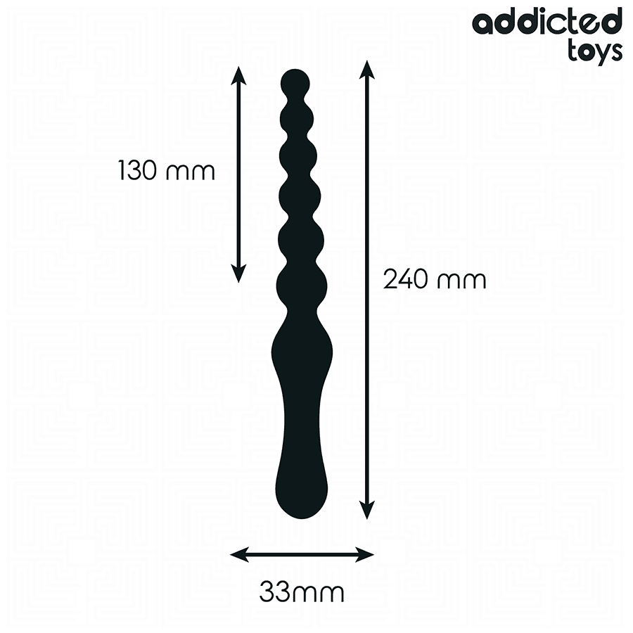 ADDICTED TOYS - DOUBLE ANAL MASSAGER SILICONE 24 CM 5