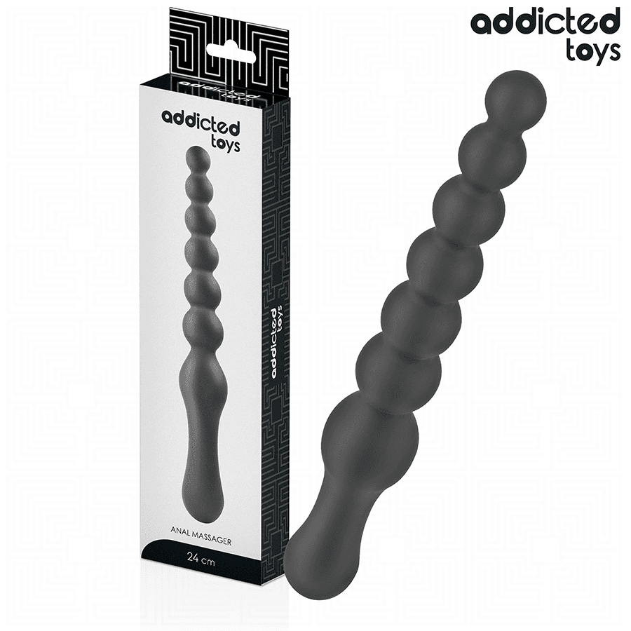 ADDICTED TOYS - DOUBLE ANAL MASSAGER SILICONE 24 CM 2