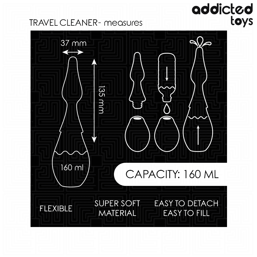 ADDICTED TOYS - TRAVEL CLEANER SILICONE MODEL 1 5