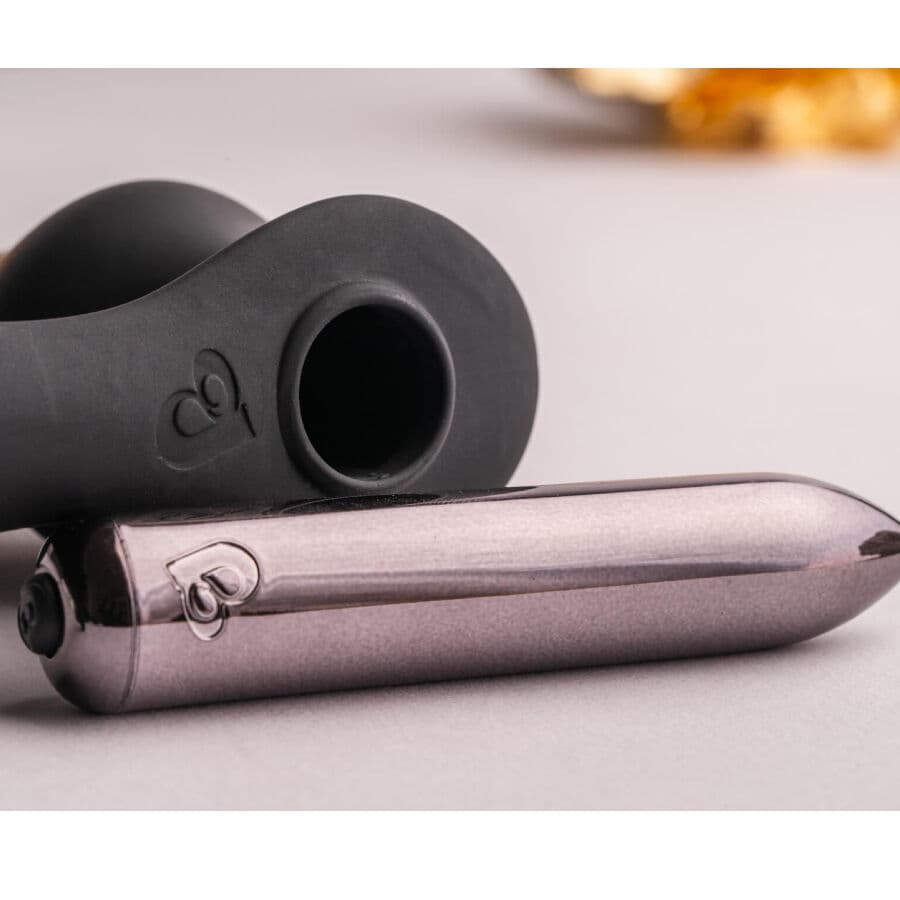ROCKS-OFF - RO-ZEN RRO ANAL PLUG WITH VIBRATING PENIS RING BLACK 5