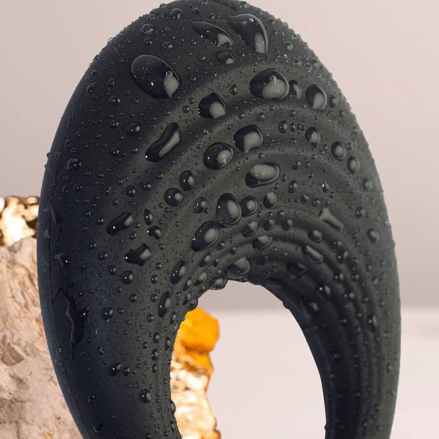 ROCKS-OFF - SPIRE BLACK VIBRATING PENIS RING 5