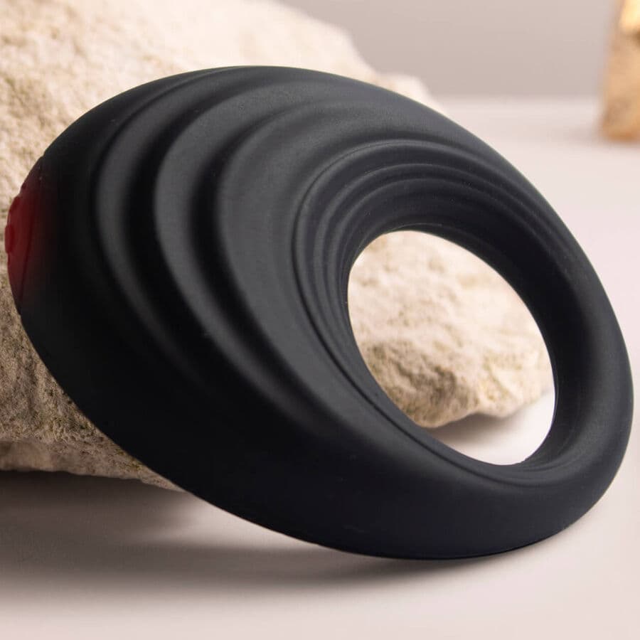 ROCKS-OFF - SPIRE BLACK VIBRATING PENIS RING 4