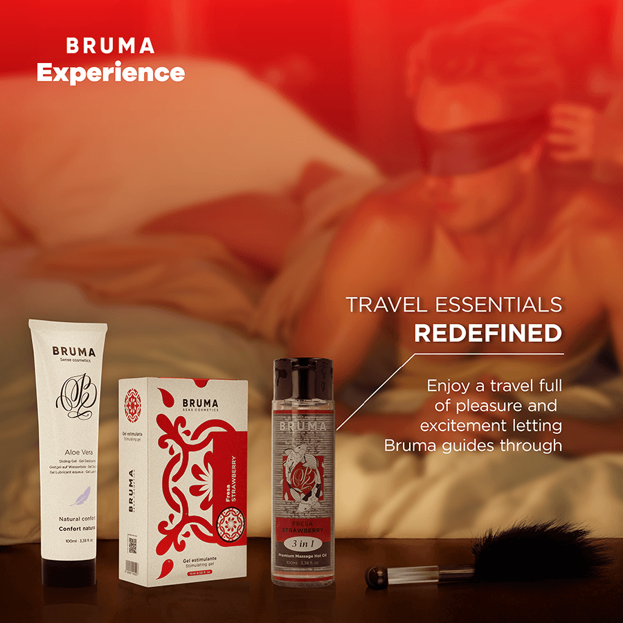 BRUMA XPERIENCE - SWEET STRAWBERRY TEMPTATION KIT WITH ORGASM ENHANCER 3