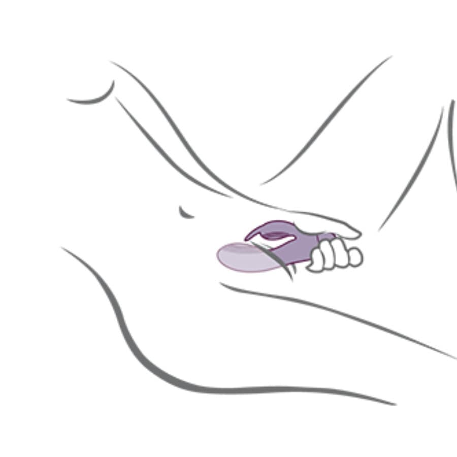 ROCKS- OFF - GLO- GIRL PURPLE RABBIT VIBRATOR 5