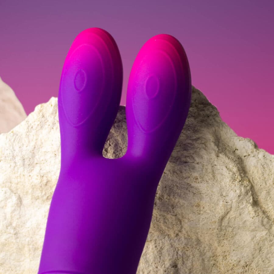 ROCKS- OFF - GLO-GIRL BUNNY PURPLE FLEXIBLE VIBRATOR 5