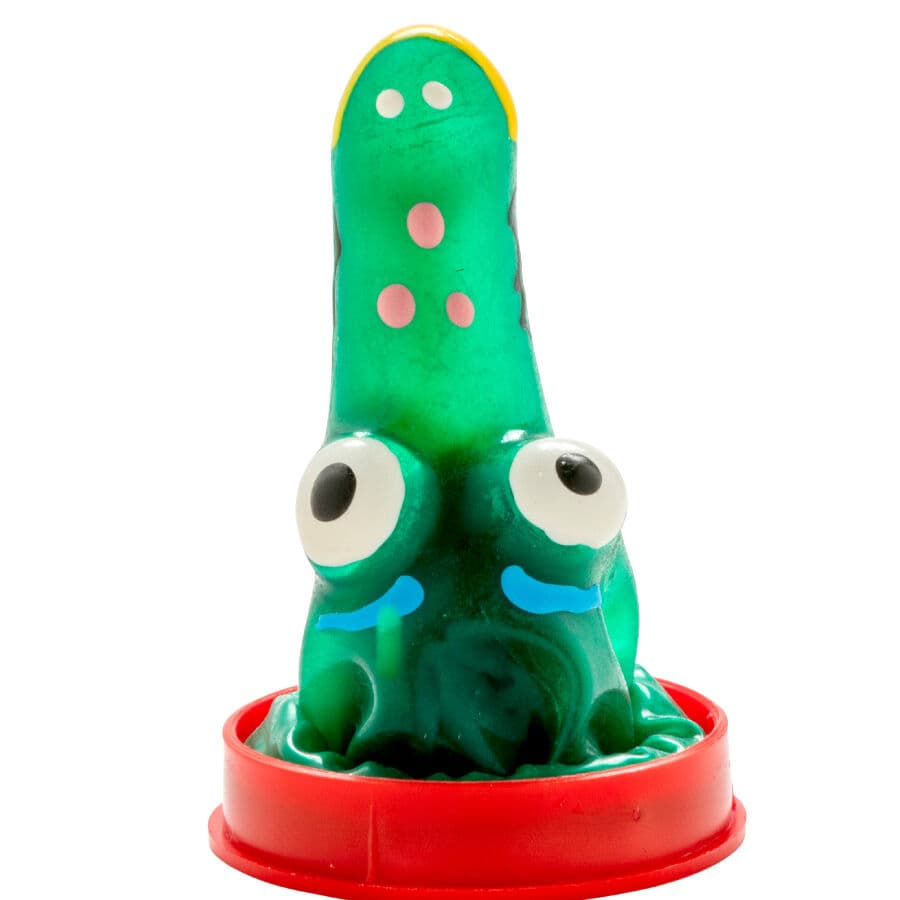 CONDOMERIE - HANDPAINTED NOVELTY CONDOMS CROCODILE MODEL 1 5