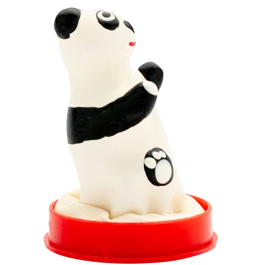 CONDOMERIE - HANDPAINTED NOVELTY CONDOMS PANDA MODEL 1 2