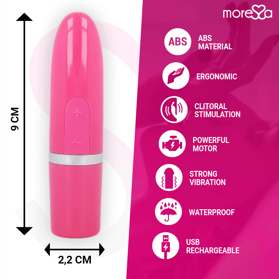 MORESSA - IVY VIBRATOR STIMULATOR TRAVEL PINK 4