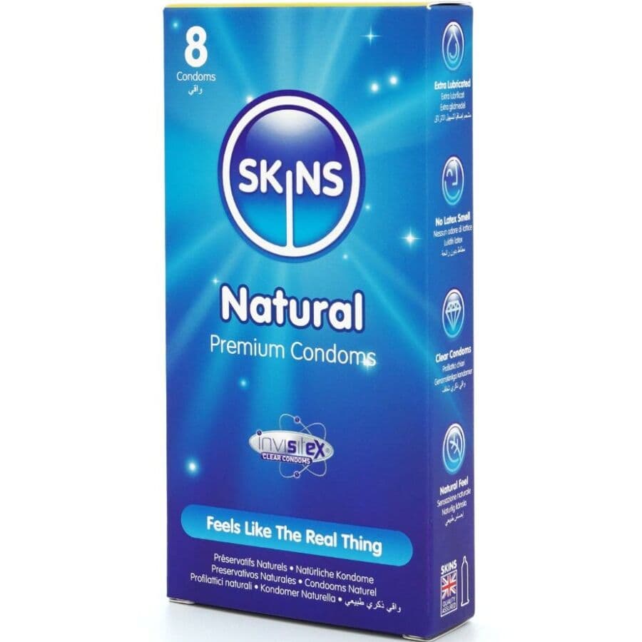 SKINS - NATURAL PREMIUM CONDOMS PACK 8 2