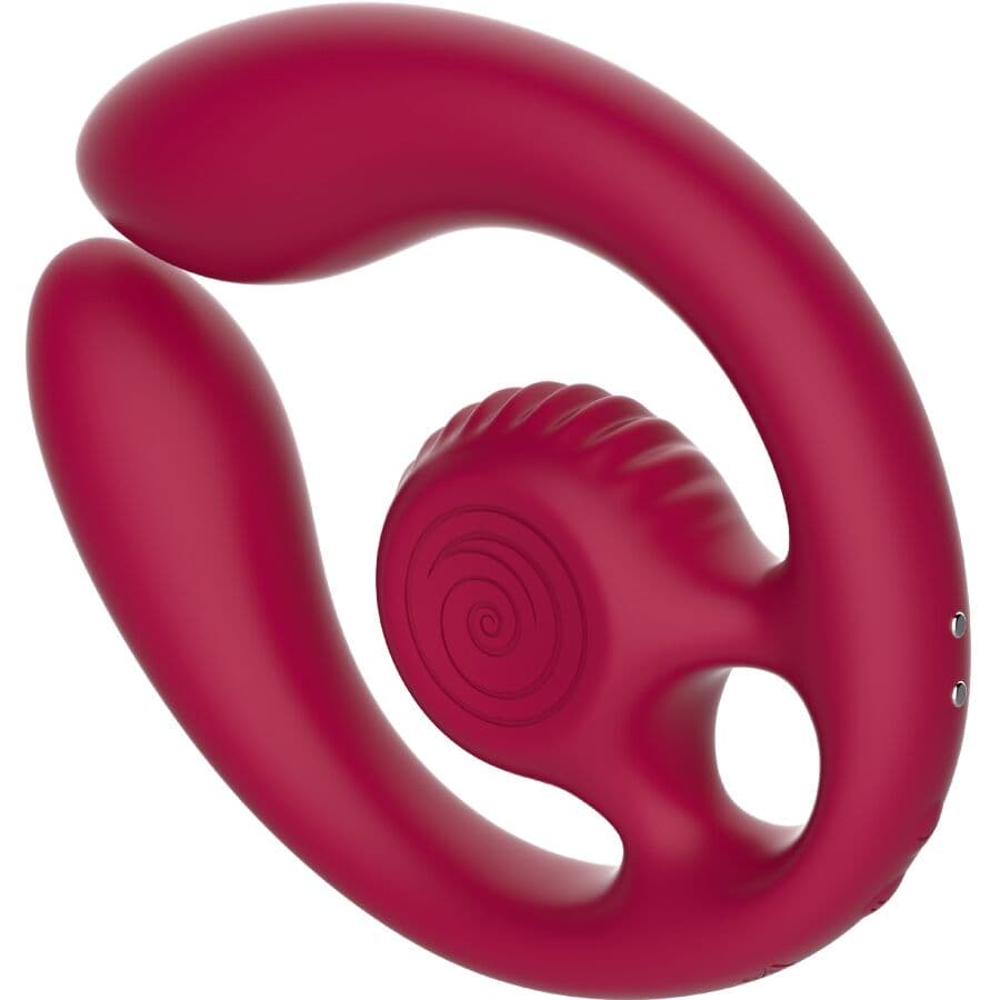 SNAIL VIBE - GIZI DUO COUPLES STIMULATOR REMOTE CONTROL BURGUNDY 4