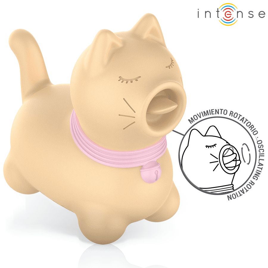 INTENSE - TOULOUSE STIMULATOR WITH 360º ROTATING TONGUE YELLOW 5