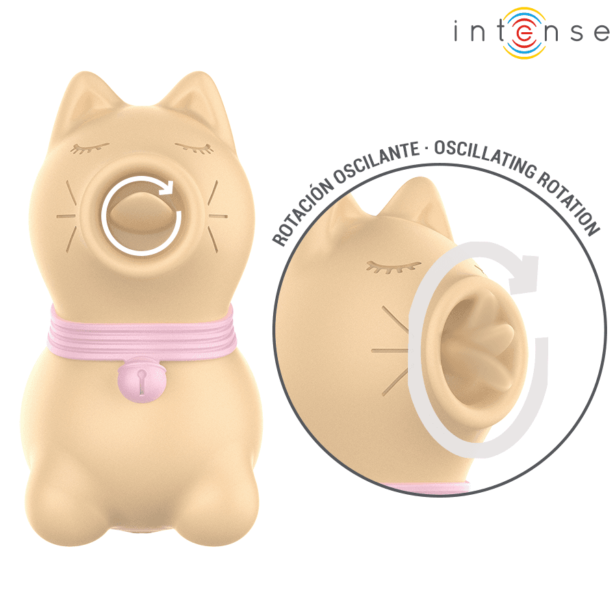 INTENSE - TOULOUSE STIMULATOR WITH 360º ROTATING TONGUE YELLOW 3