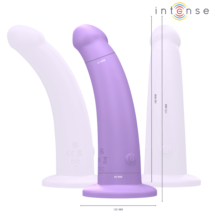 INTENSE - EDDIE VIBRATOR 17.5 CM 10 VIBRATIONS PURPLE REMOTE CONTROL 3