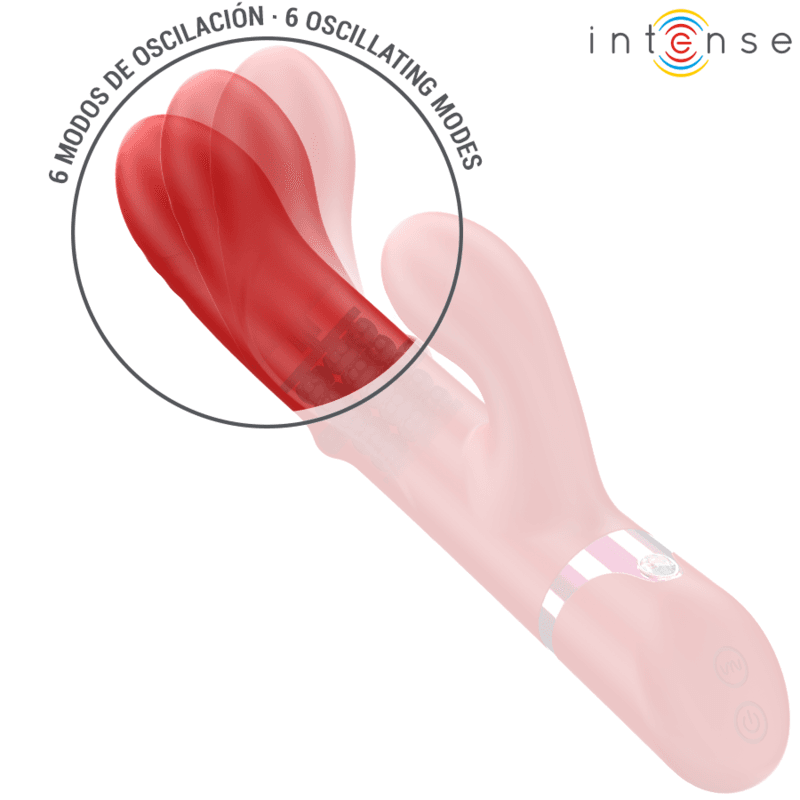 INTENSE - LELE MULTIFUNCTION VIBRATOR ROTATING & OSCILLATION & STIMULATION RED 4