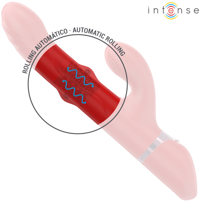INTENSE - LELE MULTIFUNCTION VIBRATOR ROTATING & OSCILLATION & STIMULATION RED 5