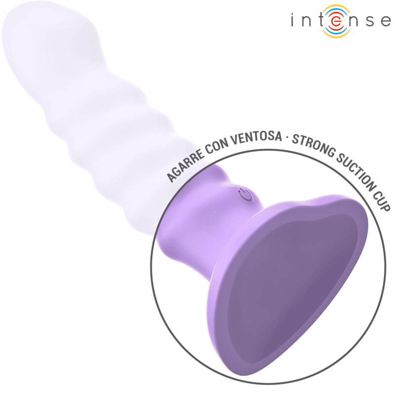 INTENSE - BRENDA VIBRATOR SIZE M SPIRAL DESIGN 10 VIBRATIONS PURPLE REMOTE CONTROL 5