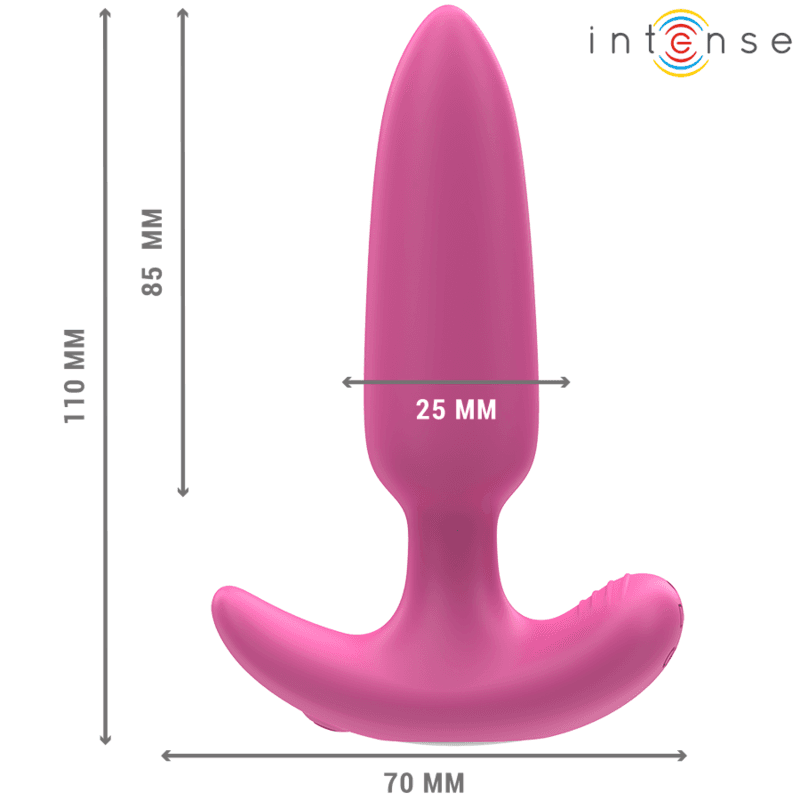 INTENSE - ROSS ANAL PLUG 10 VIBRATIONS PINK REMOTE CONTROL 3