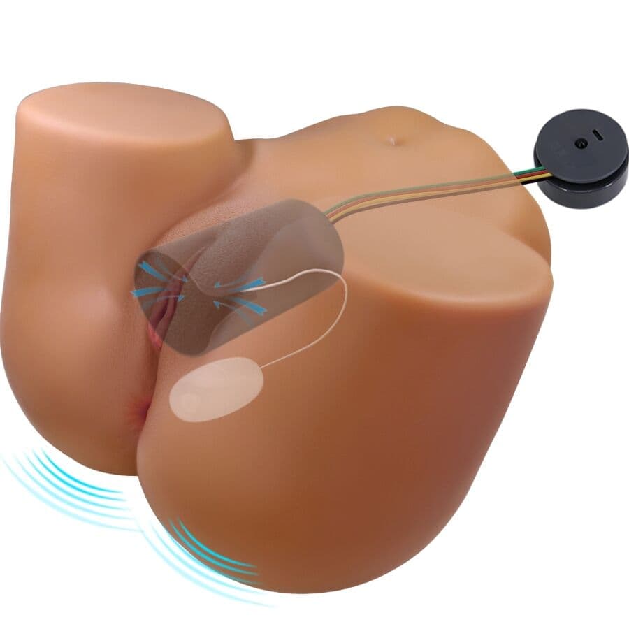 CRAZY BULL - WENDY REALISTIC FEMALE BUTT VIBRATOR AND SUCKER WITH SOUND 11 KG 3