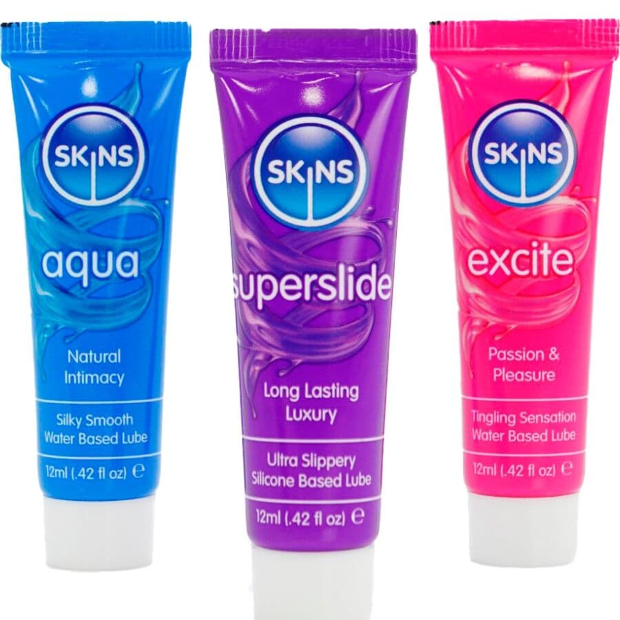 SKINS - VITAL LUBES KIT AQUA, SUPERSLIDE & EXCITE LUBRICANTS 3 x 12 ML 2