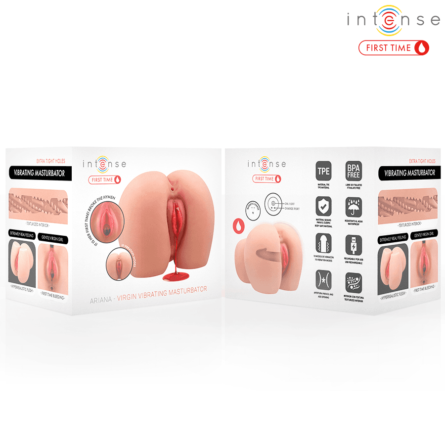 INTENSE FIRST TIME - ARIANA VIRGIN VIBRATOR MASTURBATOR WITH BLEEDING 3