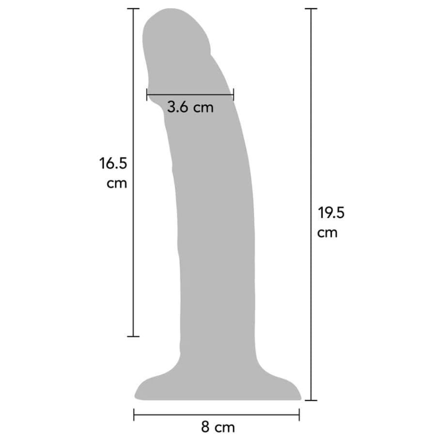 GET REAL - REALISTIC SILICONE VIBRATING DILDO PURPLE 19.5 CM 3