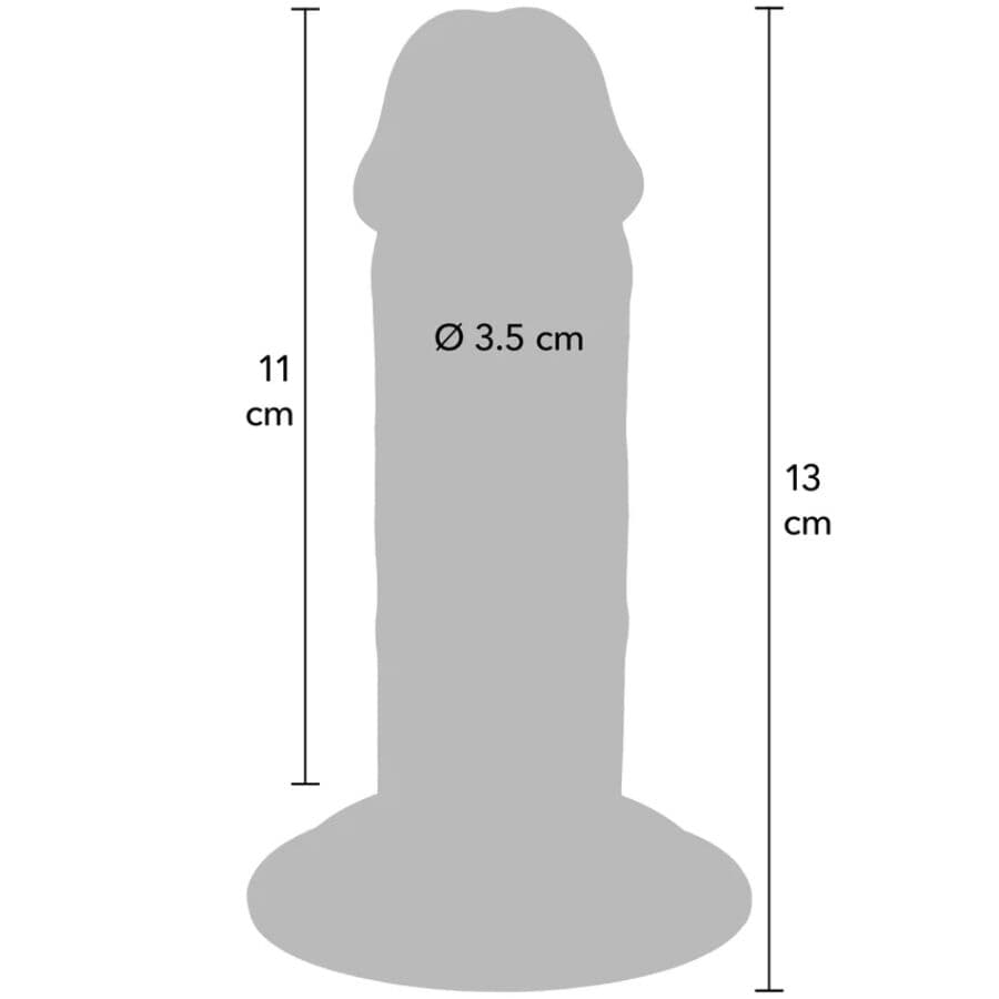 GET REAL - DELUXE THICK DOUBLE-DENSITY TPE DONG 13 CM 4