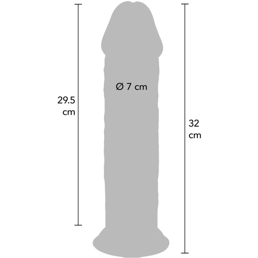 GET REAL - DELUXE THICK DOUBLE-DENSITY TPE DONG 32 CM 4