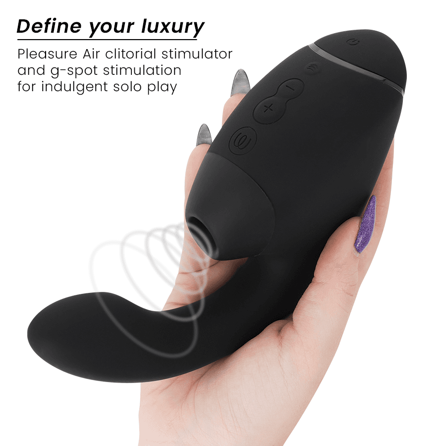 WOMANIZER - DUO NEXT DUAL CLITORAL & G-SPOT STIMULATOR BLACK 4