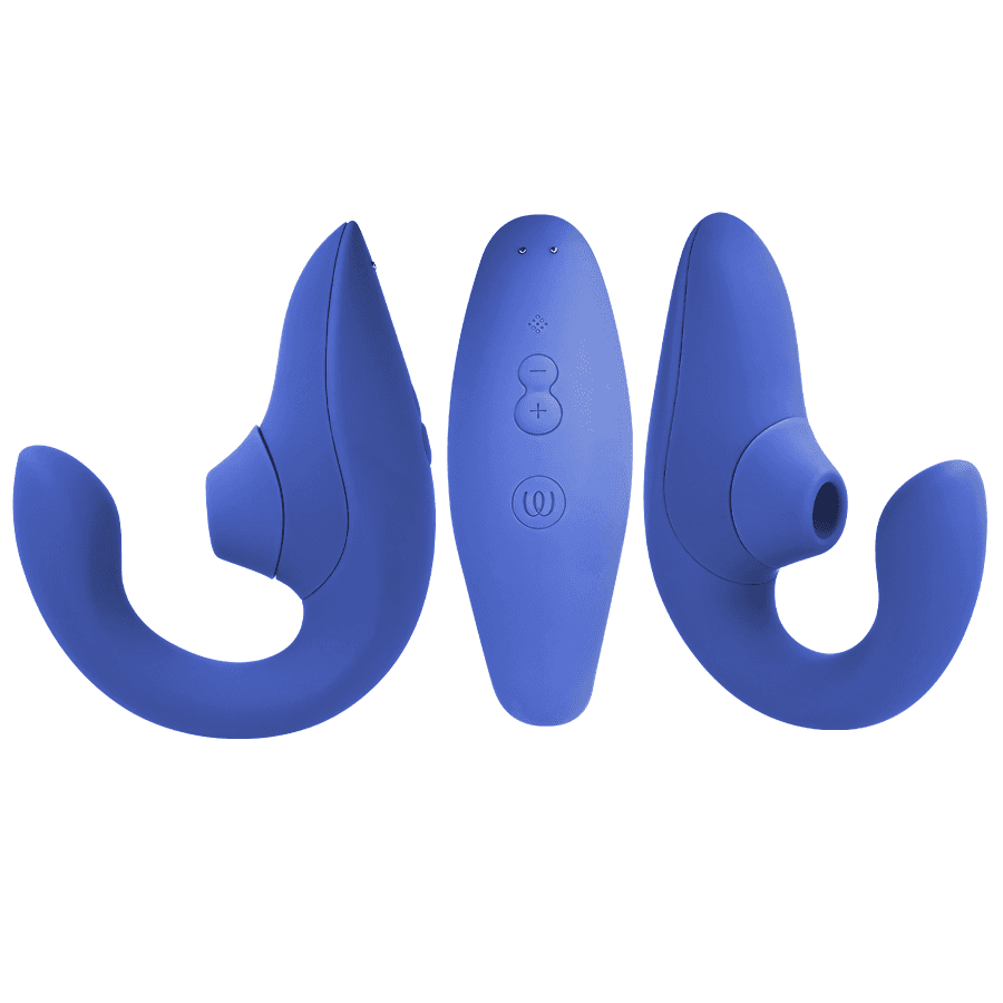 WOMANIZER - BLEND RABBIT VIBRATOR STIMULATOR VIBRANT BLUE 2