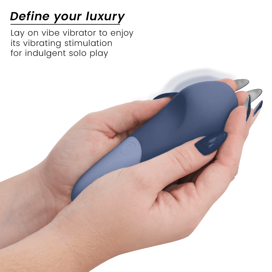 WOMANIZER - VIBE LAY-ON SILENT VIBRATOR DARK BLUE 3