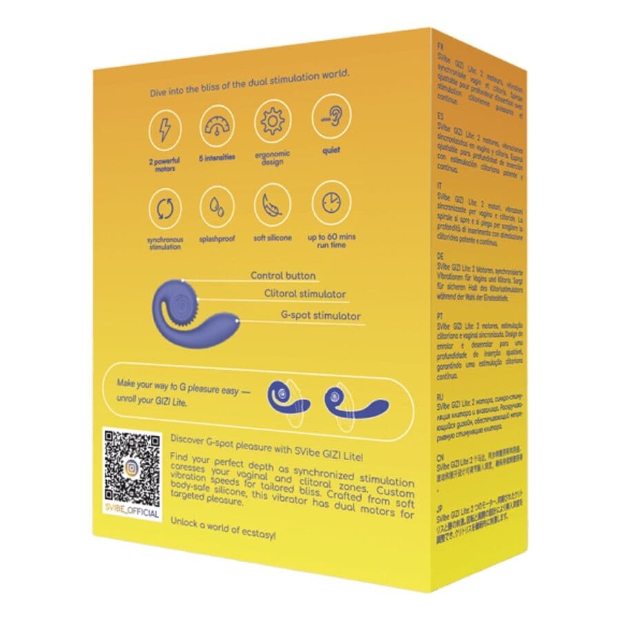 SNAIL VIBE - GIZI LITE DUAL G-SPOT & CLITORAL PURPLE VIBRATOR 5
